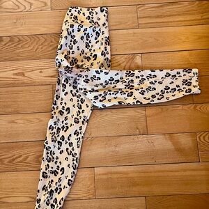 Fabletics Leopard Print PowerHold Leggings | Size M